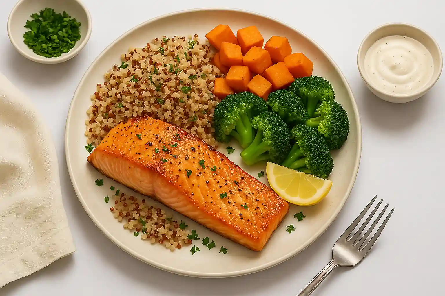 Mindfully presented home-cooked dish from the Heartumental Recipe Guide, featuring vibrant ingredients, soft shadows, and a clean, modern layout.