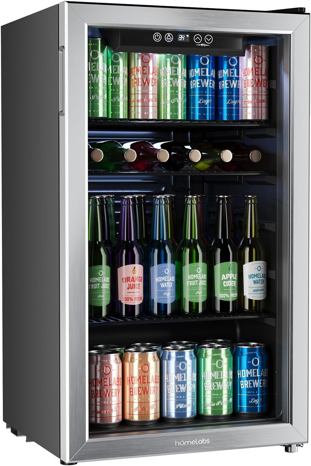 hOmeLabs Beverage Refrigerator – 120-can