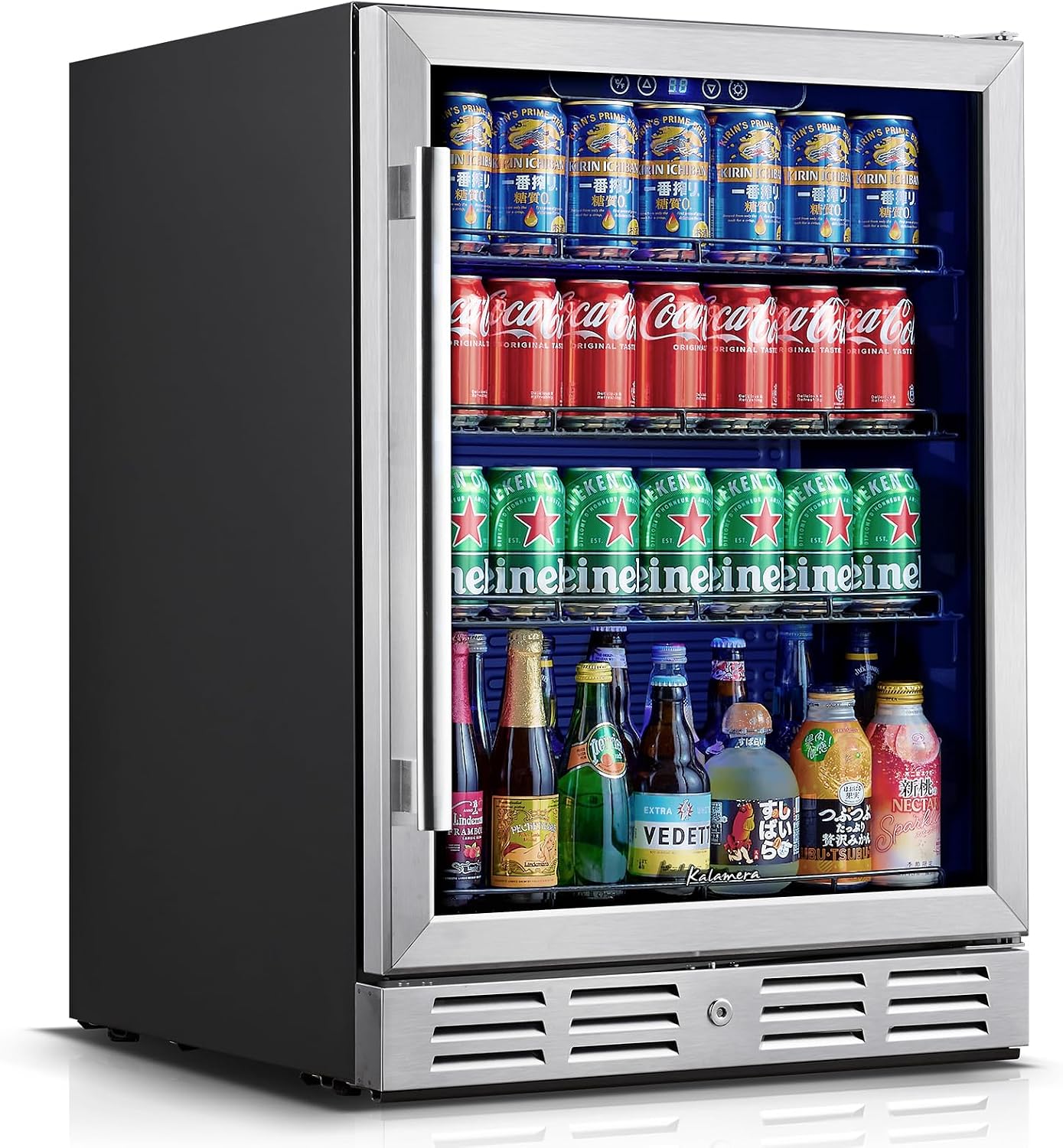 Kalamera 24″ Beverage Refrigerator – 154 cans