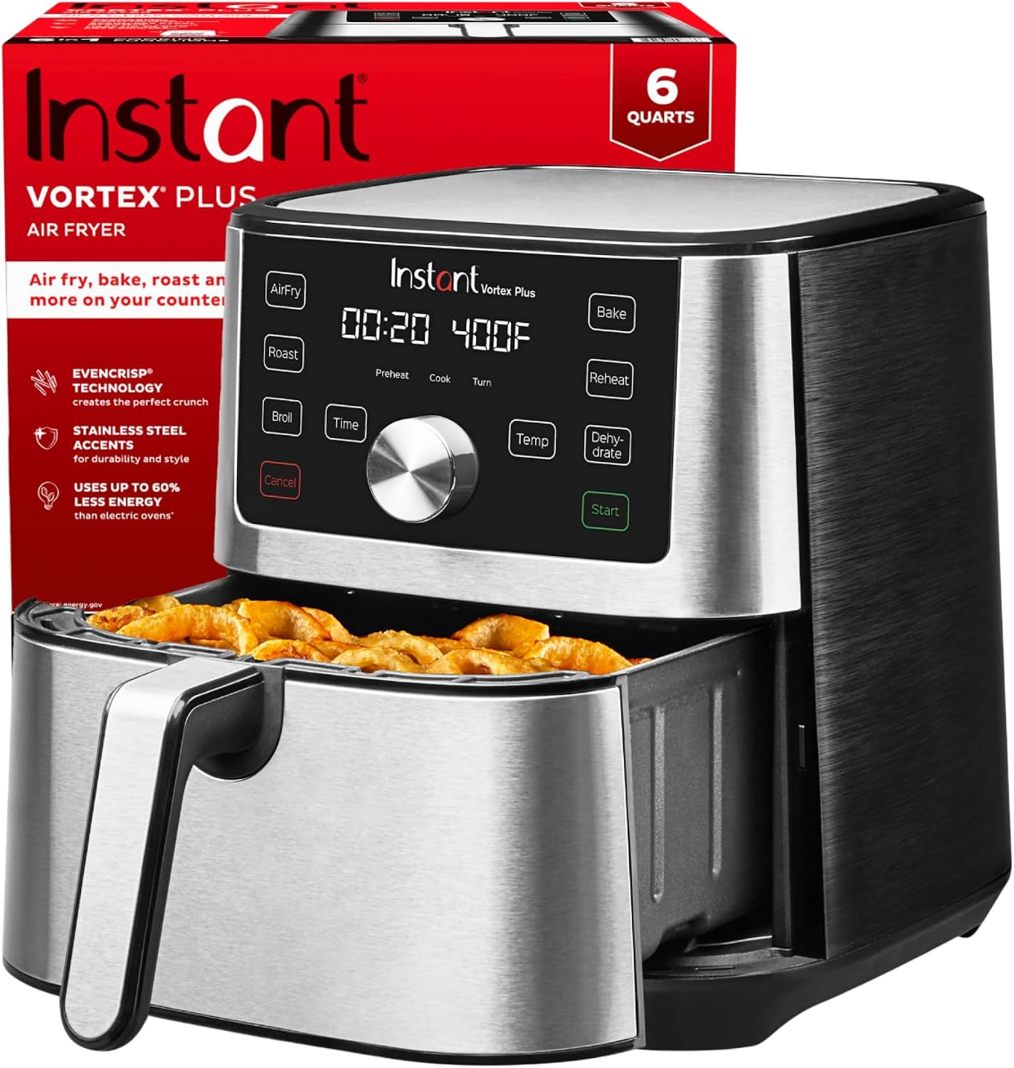 2. Instant Pot Vortex Plus 6QT Review: Best Multi-Function Air Fryer Oven