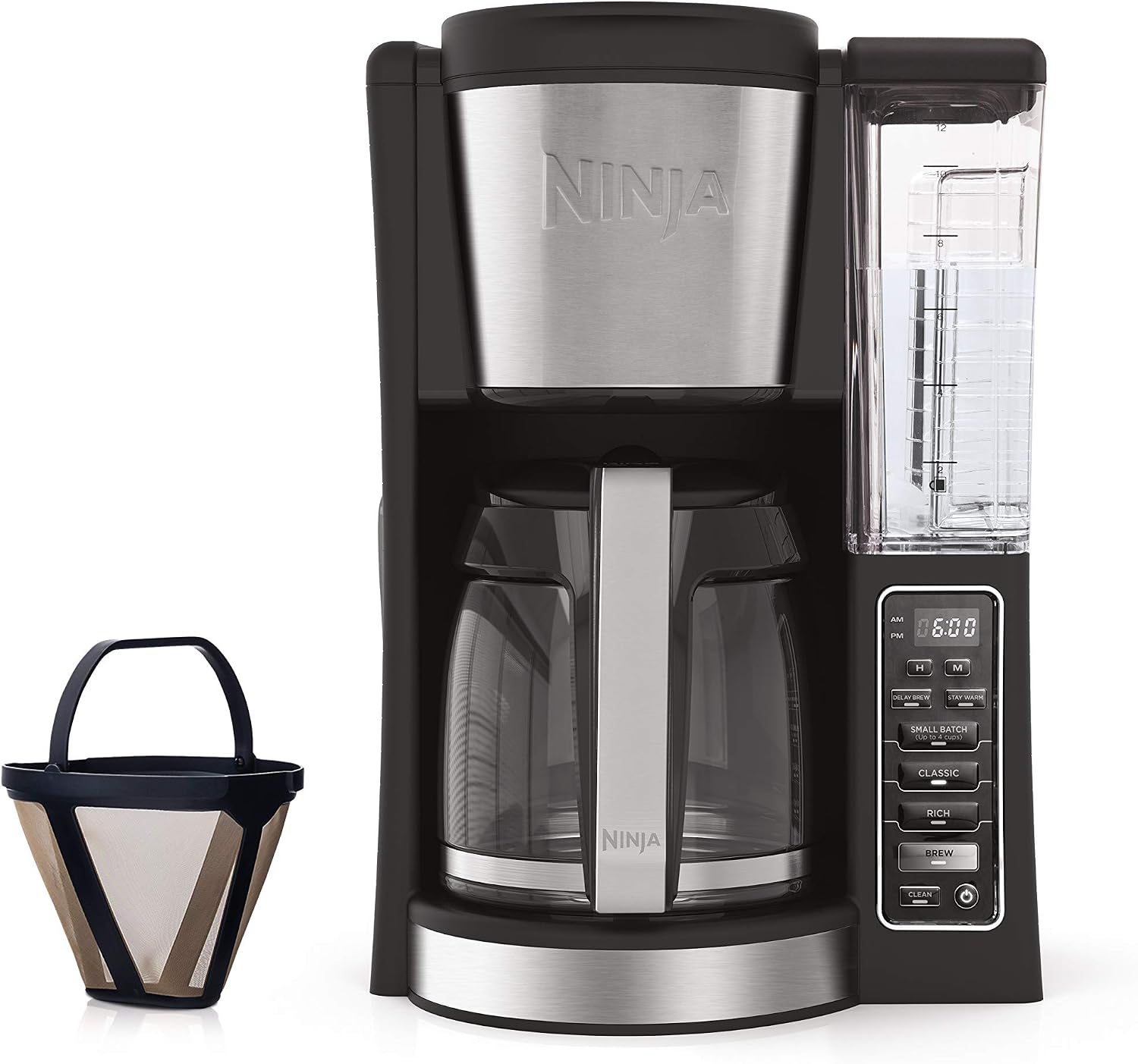 3. Ninja 12-Cup Programmable Coffee Maker CE201 – Best Budget Alternative